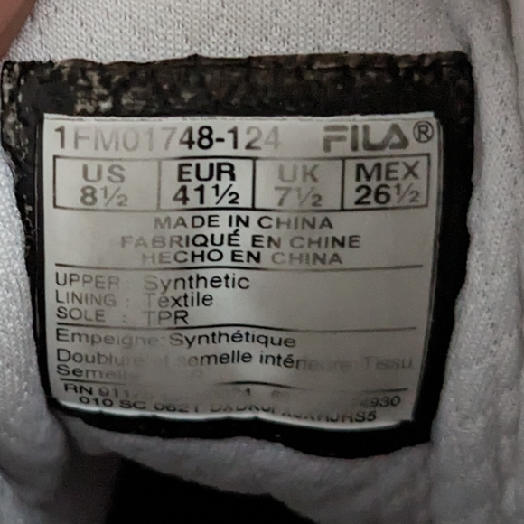 Men's Fila high tops size 8.5 - Picture 5 of 5